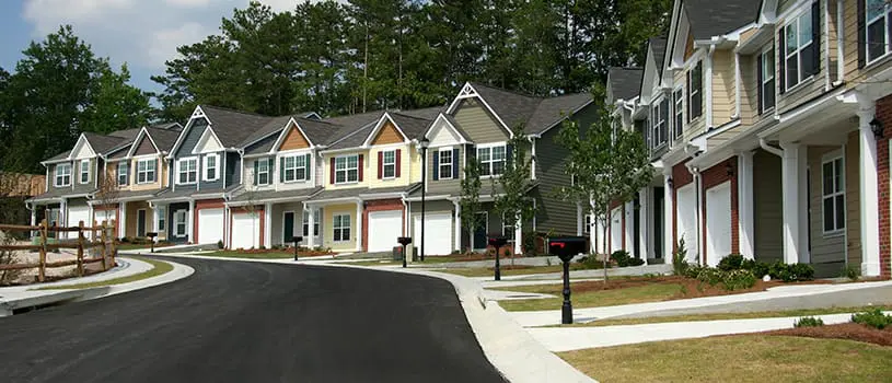 HOA security: 8 Easy Ideas To Improve Safety 2 HOA Security - row of houses