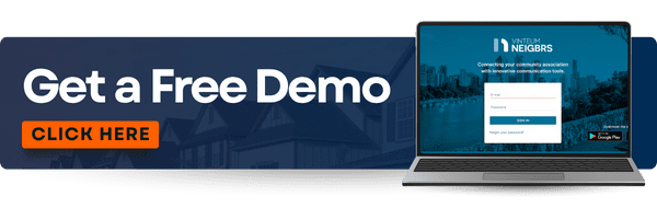 A banner with the writing ''Get a Free Demo; Click Here'' and an image of a computer on the far right. 