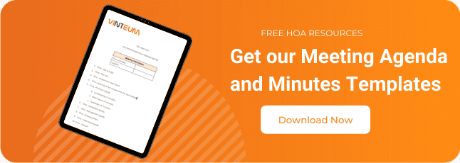 HOA Meeting: A Complete Guide 3 HOA Agenda Minutes Template