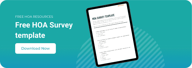 5 Fantastic HOA Amenities With Minimal Spending and Easy Maintenance 2 CTA HOA survey template