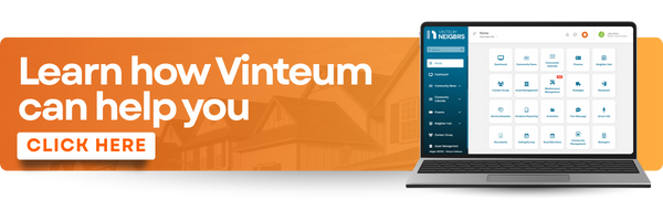 Green Initiatives For HOAs: Helping Your Community And The Environment 2 Banner Learn How Vinteum Can Help You Orange