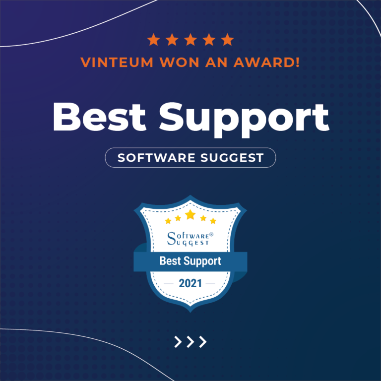 Vinteum Wins Best Support Award