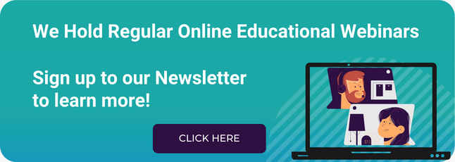 We hold regular online educational webinars. Click here to learn more