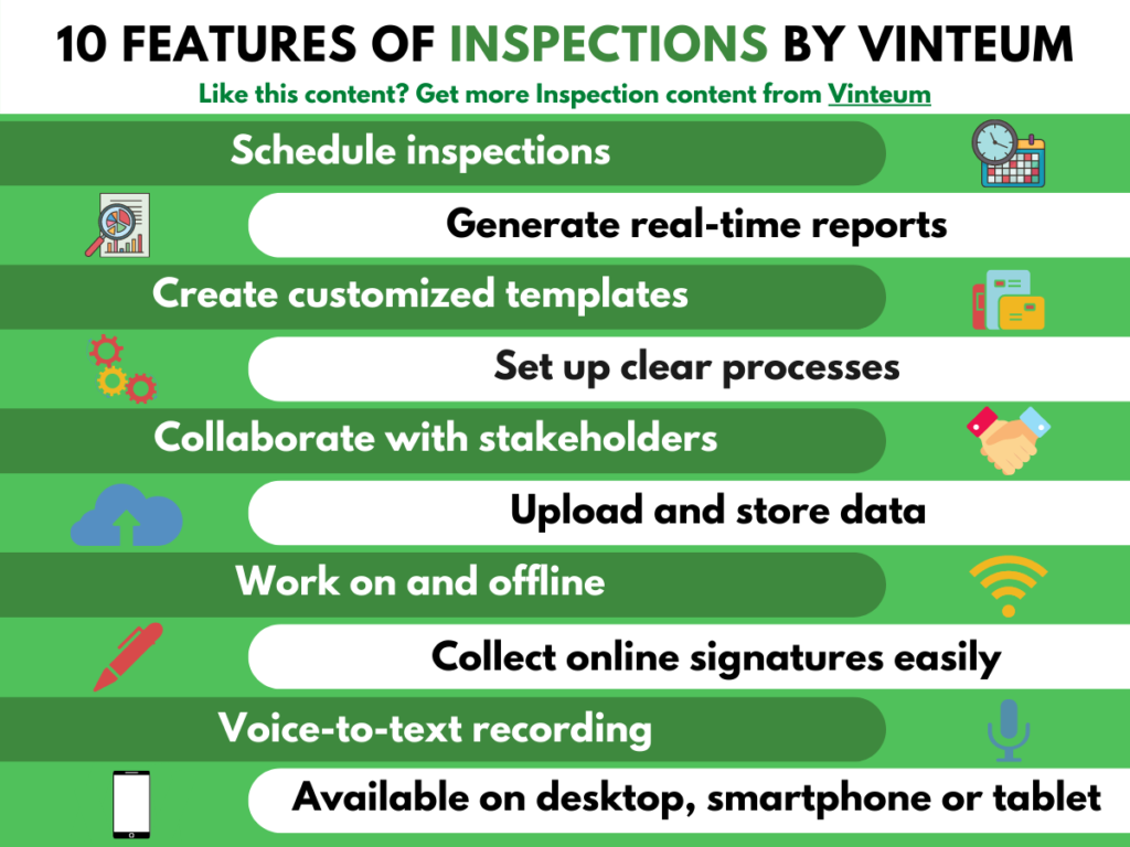 10 Features of Inspections by Vinteum