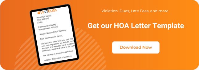 HOA letter templates