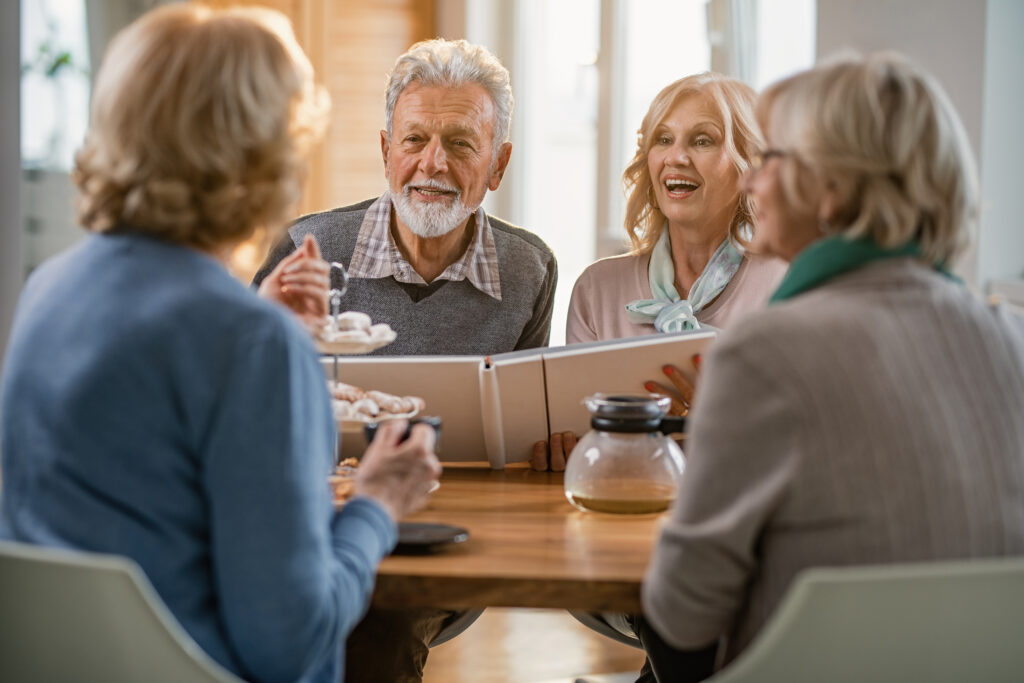 HOA Finances Made Simple: 6 Common Challenges and How to Overcome Them 1 Old people talking about HOA Finances.